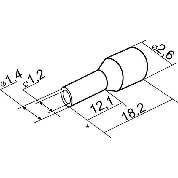 Наконечники трубчасті НТ 0,75-12 сині 100 шт АСКО-УКРЕМ A0060010114 2377552003 фото