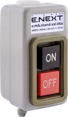 Кнопочный пост металлический e.mb.stand.xal.06a 3 фазы, 6А, On-Off E.NEXT s006023 s006023 фото