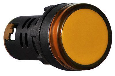 Сигнальна арматура AD22-22DS жовта 24V АC/DC для візуальної сигналізації стану електричних систем A0140030049 фото
