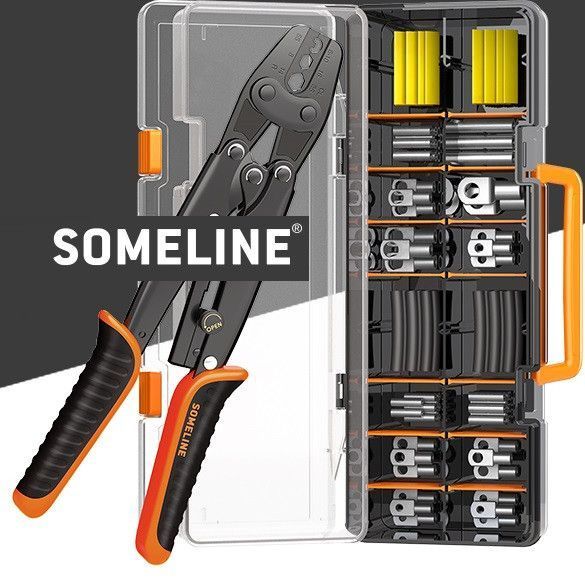 Кліщі для обтиску кабельних наконечників + набір 10-25 мм&sup2; 25B-ZH SOMELINE&reg; 25B-ZH фото