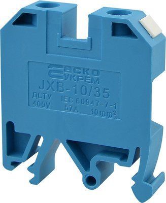 Клемник JXB 10/35 синій A0130010025 для під&rsquo;єднання провідників у електрощитовому обладнанні A0130010025 фото