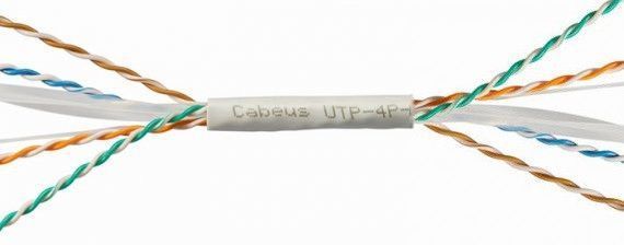 Кабель вита пара Cat 5e F/UTP 4х2х24 AWG м'який сірий 305м ЗЗЦМ для внутрішніх комп'ютерних мереж 7091000 фото