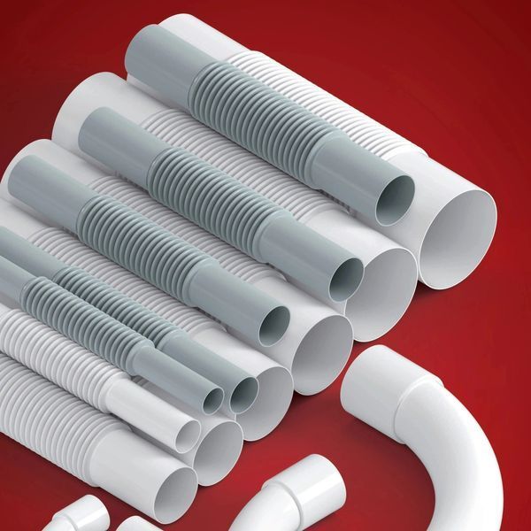 Соединитель для труб &Oslash;20 белый PVC-U гибкая муфта ZCL 20/S труба-труба 320Н AKS-ZIELONKA 444 067 фото