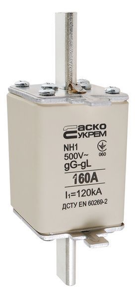 Ножний запобіжник із плавкою вставкою NH1160A gG АСКО-УКРЕМ A0050010030 фото