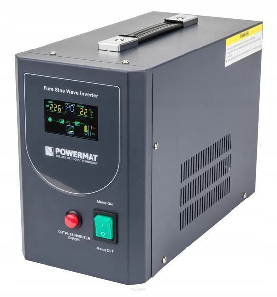 Источник аварийного питания UPS LCD 500VA 400W Inverter PM-UPS-500MP 12V Powermat 5904067442412 фото
