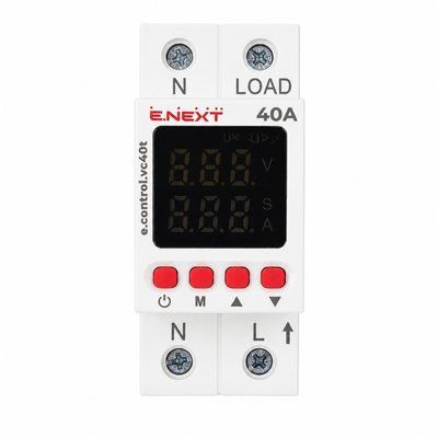 Реле контроля напряжения и тока с термозащитой e.control.vc40t p0690035 для защиты однофазной электросети p0690035 фото