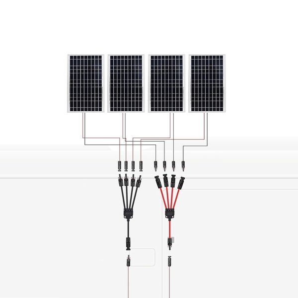 Набор пара параллельных четырехников MC4 PV сечение 4 мм&sup2; ZS Y5 30А DC1000V MC4 PV ZS Y5 фото