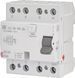 Реле диференційне (ПЗВ) 4р EFI-P4 63/0,03 тип AC (10kA) ETI 2061613 для захисту від ураження струмом 2061613 фото 1