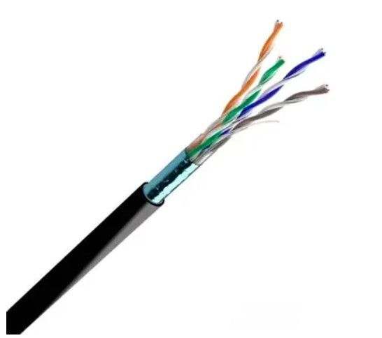 Кабель вита пара Cat 5e F/UTP PE 4х2х24 AWG, чорний 305м "ЗЗКМ" Запоріжжя 7091002 фото