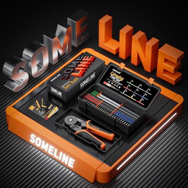 Набор для обжима проводов с наконечниками 0,25 мм&sup2; - 10 мм&sup2; SOMELINE&reg; 10А4/9 фото