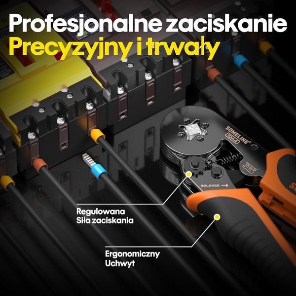 Набор для обжима проводов с наконечниками 0,25 мм&sup2; - 10 мм&sup2; SOMELINE&reg; 10А4/9 фото