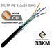 Кабель вита пара Cat 5e F/UTP PE 4х2х24 AWG, чорний 305м "ЗЗКМ" Запоріжжя 7091002 фото 1