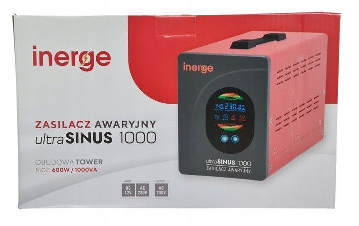 Блок аварийного питания ultra SINUS UPS 1000VА/600W EPS-12-1000-T1 Inerge питание чистой синусоиды EPS-12-1000-T1 фото