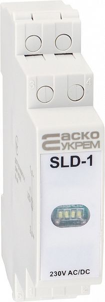 Модульный сигнальный индикатор 230V AC/DC SLD-1 белый АСКО-УКРЕМ A0140030035 A0140030035 фото