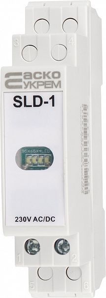 Модульный сигнальный индикатор 230V AC/DC SLD-1 белый АСКО-УКРЕМ A0140030035 A0140030035 фото