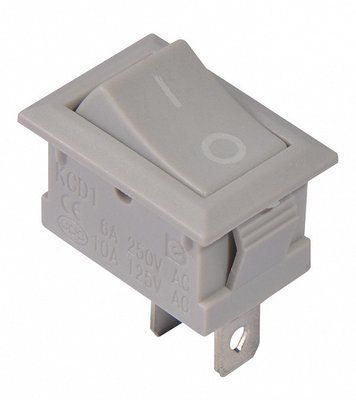 KCD1-101 Grey/Grey Перемикач 1 клавішний сірий АсКо-УКРЕМ A0140040051 A0140040051 фото