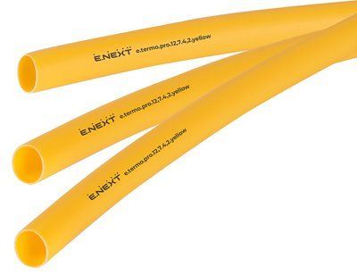 Термоусадочная трубка с клеевым слоем e.termo.pro.12,7.4,2.yellow, 12,7/4,2, 1м, желтая E.NEXT p092032 p092032 фото
