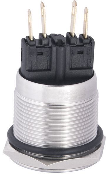TYJ 22-211 Кнопка металлическая плоская, 1NO+1NC АСКО-УКРЕМ A0140010124 для электротехнических схем A0140010124 фото