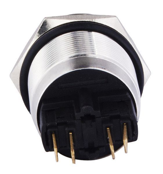 TYJ 22-211 Кнопка металлическая плоская, 1NO+1NC АСКО-УКРЕМ A0140010124 для электротехнических схем A0140010124 фото