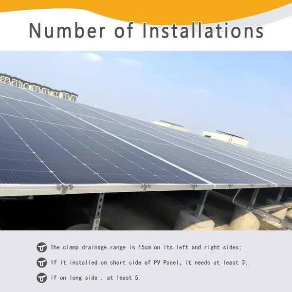 Дренажний затискач з нержавіючої сталі 304 для кріплення на краю PV сонячних панелей 30 мм B0D7ZRG8BH фото