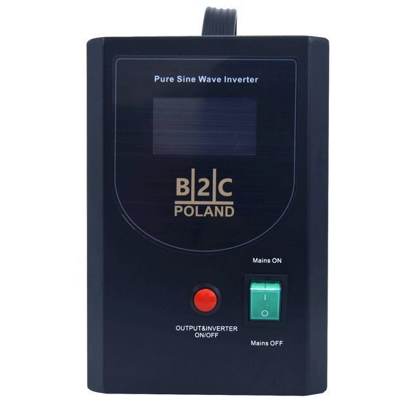 Аварійне джерело живлення 12V /230V UPS 1500VA / до 1200W чистий синус для LiFePO4 B2C POLAND UPS-B2C-1500VA фото