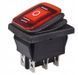 Переключатель перекидной KCD4-203NR красный с подсветкой 12V DC 6Pin И-Off-ІІ водонепроницаемый IP65 KCD4-203NR DC red 12-24V фото 6