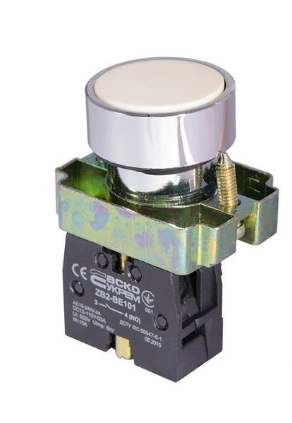 XB2-BA11 Кнопка "Старт" белая N/O АСКО-УКРЕМ A0140010061 для использования в электрических цепях A0140010061 фото