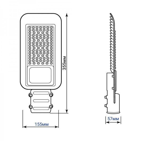 Світильник консольний SP3032 50W 6500K 230V IP65 Feron 7452 для організації зовнішнього освітлення різних об'єктів 7452 фото