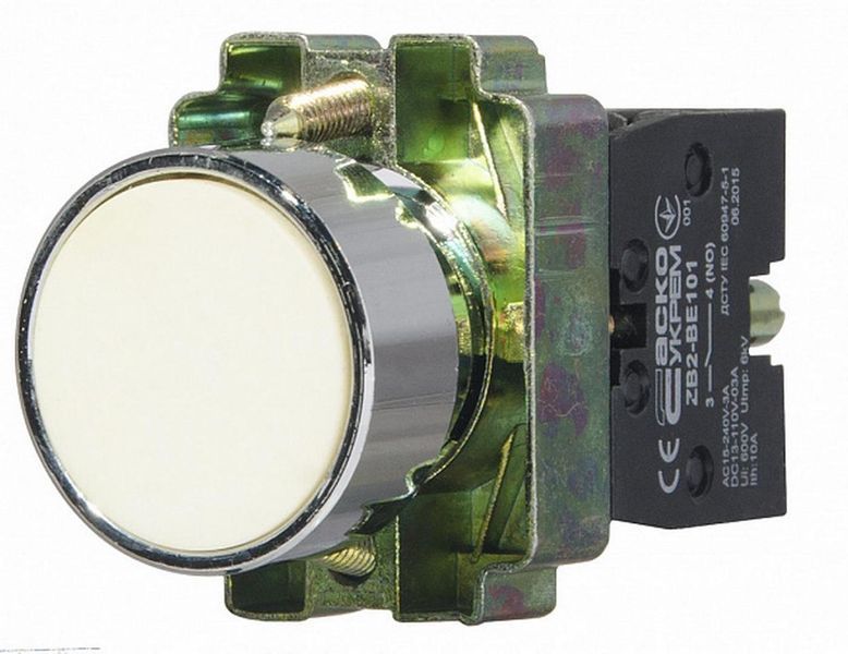 XB2-BA11 Кнопка "Старт" белая N/O АСКО-УКРЕМ A0140010061 для использования в электрических цепях A0140010061 фото