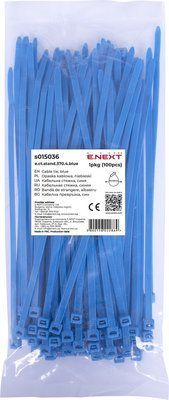 Кабельная стяжка e.ct.stand.370.4.blue (100шт), синяя Е.NEXT s015036 s015036 фото