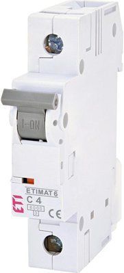 Автоматичний вимикач ETIMAT 6 1p C 4A (6kA) 2141510 для захисту електричних ланцюгів 2141510 фото