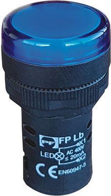 Індикаторна лампа FPL230BL (блакитна) для візуальної сигналізації в електричних колах та обладнанні FPL230BL фото