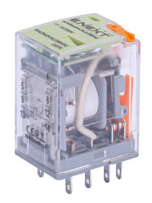 Реле промежуточное e.relay.pro.10.2.230AC, 10А, 2 группы контактов, катушка 230В АC E.NEXT p091005 p091005 фото