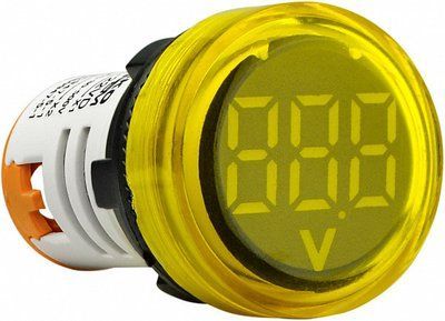 Круглый цифровой измеритель напряжения ED16-22VD 30-500В АС (желтый) АСКО-УКРЕМ A0190010018 A0190010018 фото