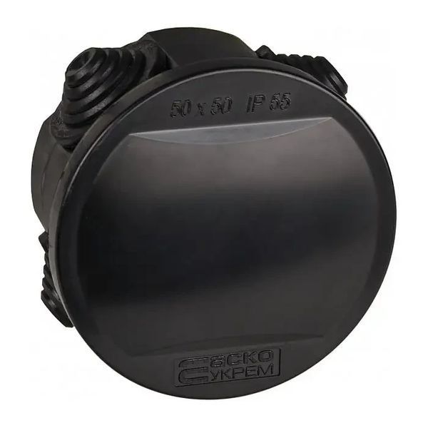 Распределительная коробка UAtmo Jet Black 50*50 ІР55 АСКО-УКРЕМ A0150170036 A0150170036 фото