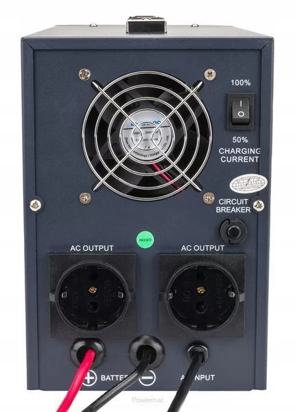 Джерело аварійного живлення UPS LCD 800VA 640W Inverter PM-UPS-800MP 12V Powermat 5904067442429 фото