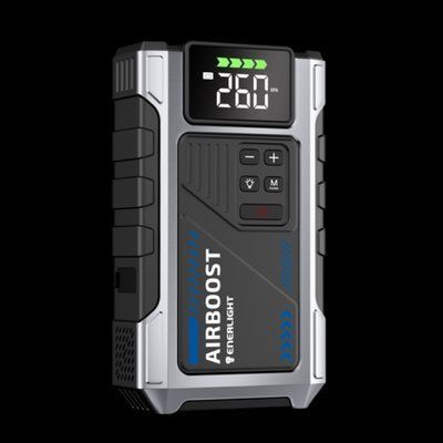 Автомобільний пусковий пристрій з компресором W200 ENERLIGHT EL-AB-200 для запуску автомобіля з розрядженим акумулятором EL-AB-200 фото
