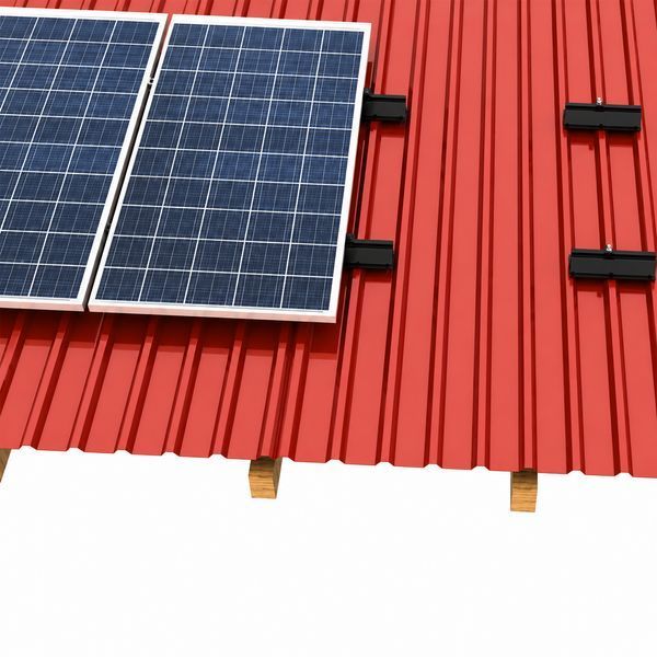 Трапецієподібний міст H-70 L-1500 чорне анодоване кріплення панелей PV з EPDM-стрічкою 70x1500 мм H-70 L-1500 BL фото
