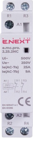 Модульний контактор e.mc.pro.2.25.2NC, 2р, 25А, 2NC, 220В p005225 p005225 фото