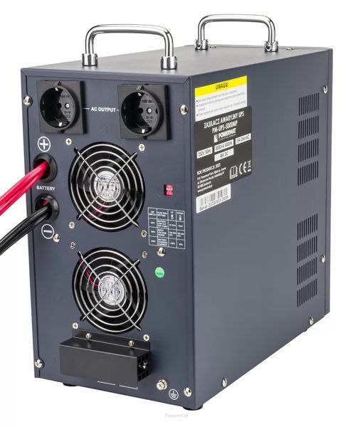 Джерело аварійного живлення UPS LCD 5000VA 4000W Inverter PM-UPS-5000MP 48V Powermat 5904067442481 фото