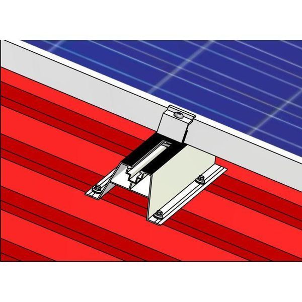 Трапециевидный мост H-70 L-1500 алюминиевое крепление панелей PV с EPDM-лентой 70x1500 мм H-70 L-1500 W фото