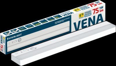 Светильник Vena 75Лм 3000К-6500К АААх4 с датчиком движения ENERLIGHT VENA20DCBATNW фото