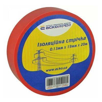 Изоляционная лента 0,13 мм х 19 мм х 20 м красная АСКО-УКРЕМ A0150020042 фото