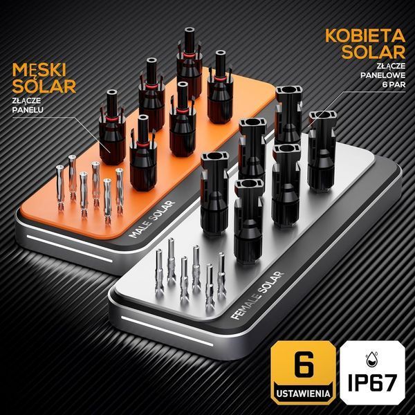 Набор для обжима проводов с наконечниками Solar GF6/2 H1Z2Z2-K 4-6мм&sup2; МС-4 SOMELINE&reg; Solar GF6/2 фото