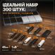 Комплект термоусадочных трубок 300 шт черных и белых с термоплавковым клеем усадка 3:1 защита соединений BAURIX&reg; HST-300BW фото 3