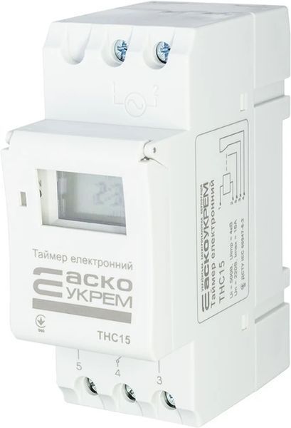 Таймер тижневий електронний THC15 АСКО-УКРЕМ A0090040005 фото