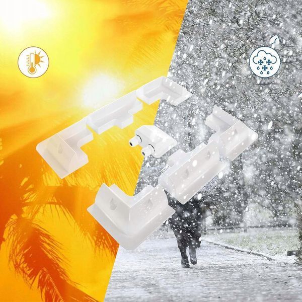 Монтажне кріплення з ABS-пластику для сонячних панелей білий комплект QWORK&reg; QWORK-7 w фото