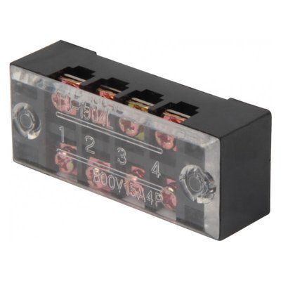 Защищенная клеммная колодка E.Next e.tc.protect.15.4, 15А, 4 полюса TB 1504 (p056002) 2332815430 фото