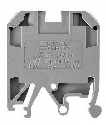 Клеммник JXB 4/35 сірий АСКО-УКРЕМ A0130010002 A0130010002 фото