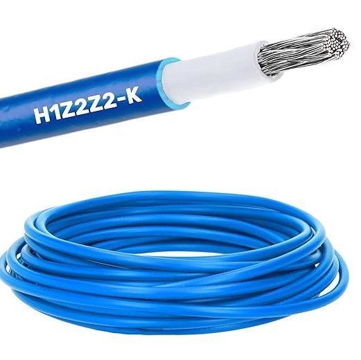 Сонячний кабель SOLARFLEX&reg;-X H1Z2Z2-K 1x4 мм&sup2; cиній 10 метрів Helukabel для сонячних панелей 18048810m фото